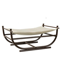 HKM-5141437 Iron Cat Hammock Pet Sofa Bed - Milk Tea, Chocolate, or Color Options with Replacement Mat
