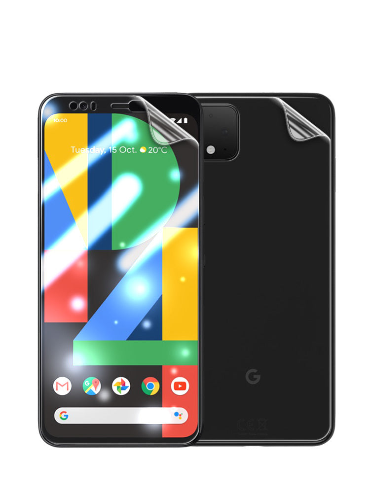 HKM-514259 Google Pixel 4XL / 4A Hydrogel Screen Protector Set - Super Clear & Anti-Fingerprint Membranes