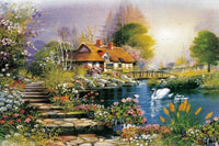 HKM-514323 Custom 1000 Piece Jigsaw Puzzle Featuring Famous Painting Scenery for Educational Decompression Activities