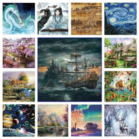 HKM-514323 Custom 1000 Piece Jigsaw Puzzle Featuring Famous Painting Scenery for Educational Decompression Activities