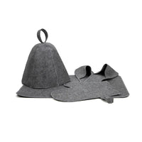 HKM-514451 Insulated Felt Sauna Hat Set for Optimal Comfort in Sauna Rooms