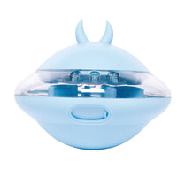 HKM-5144637 Rubber Flying Saucer Leaking Ball Toy for Pets - Available in Pink, Blue, Avocado