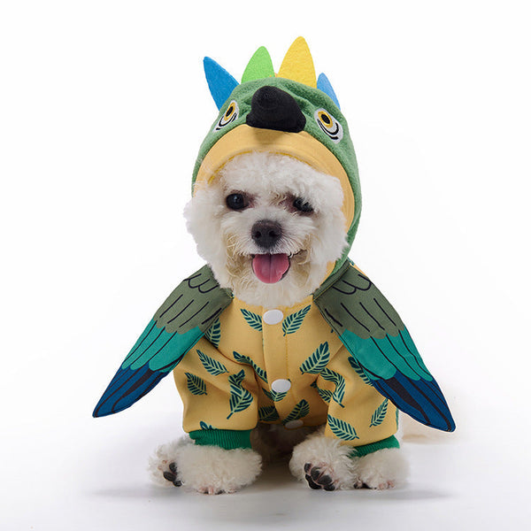 HKM-5144893 Festive Pet Costume for Dogs - Halloween and Christmas Style with Skirt and Accessories, Available in Sizes S, M, L, XL