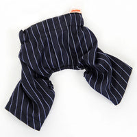 HKM-5145405 Striped Suit Summer Dress for Small Dogs - Lightweight Imitation Silk Outfit