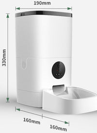 HKM-5145789 Automatic Dog Feeder with Large Capacity and Food Tray, 1.6 Gallons