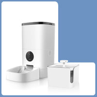 HKM-5145789 Automatic Dog Feeder with Large Capacity and Food Tray, 1.6 Gallons