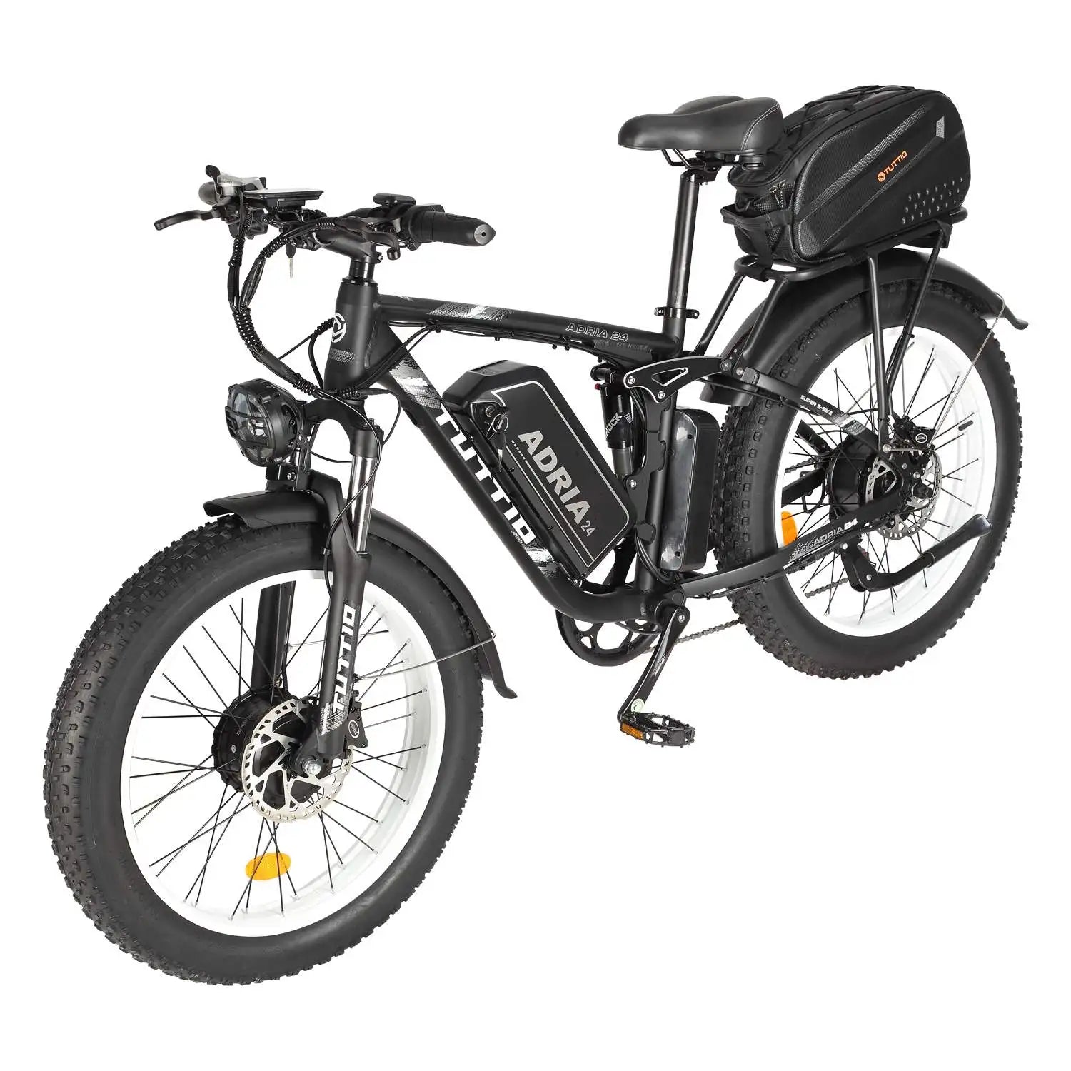 HKM-514579 Tuttio Adira 26 Dual Motor Electric Mountain Bike - 5000W, 52V Lithium Battery, 7-Speed, 26 Inch Wheels
