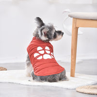 HKM-5146173 Warm Cotton Clothing for Pomeranian Chihuahua - Two-Legged Dog Jacket in Blue, Yellow, Orange
