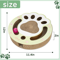 HKM-5147069 Interactive Cat Scratching Board with Ball Track - Climbing and Scratching Toy for Indoor Cats, Durable Cardboard Design