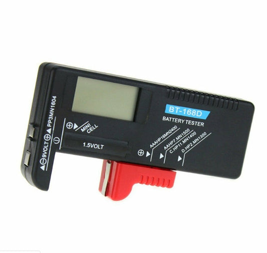 HKM-514707 Universal Battery Tester with Digital Display – Check AA, AAA, C, D, 9V & More