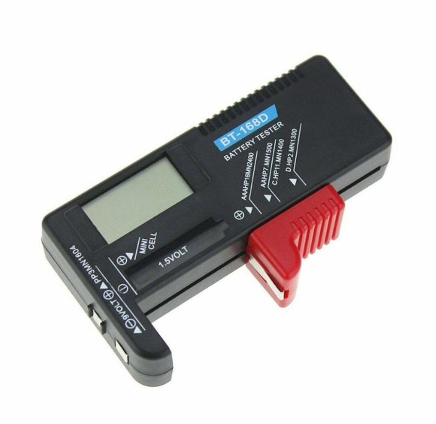 HKM-514707 Universal Battery Tester with Digital Display – Check AA, AAA, C, D, 9V & More