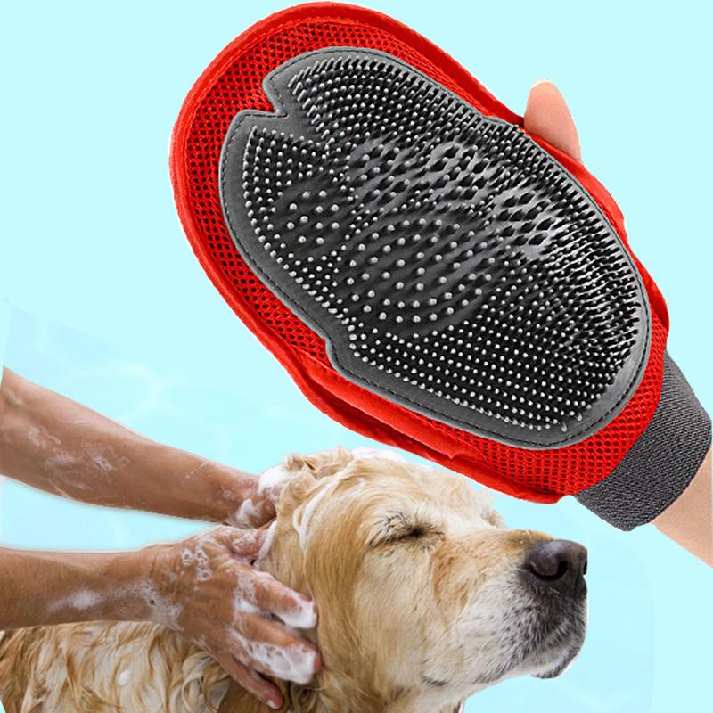 HKM-5147453 Comfortable Dog Grooming Brush with Soft Fabric for Effective Massage and Anti-Bite Design