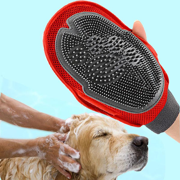 HKM-5147453 Comfortable Dog Grooming Brush with Soft Fabric for Effective Massage and Anti-Bite Design
