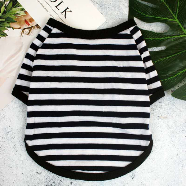 HKM-5147965 Colorful Two-Legged Dog Vest in Multiple Stripes ¨C Casual Polyester Outfit for Various Sizes