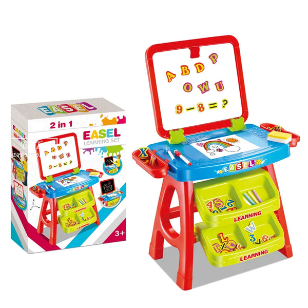 HKM-514835 Colorful Kids Erasable Drawing Board Educational Learning Toy Set for Ages 2-4