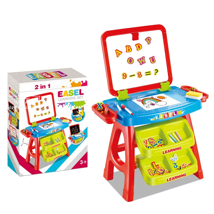 HKM-514835 Colorful Kids Erasable Drawing Board Educational Learning Toy Set for Ages 2-4