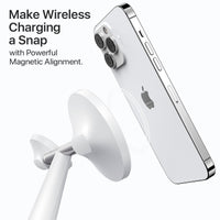 HKM-514899 3-in-1 Wireless Charging Station with MagSafe for iPhone, Apple Watch, and AirPods, 30W Power Adapter Included