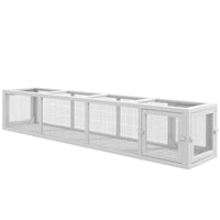 HKM-5149245 Weather-Resistant Wooden Cat Tunnel with Multiple Entrances for Indoor and Outdoor Use