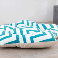 HKM-5149629 Green Striped Canvas Tent for Pets - Available in Small, Medium, and Large Sizes
