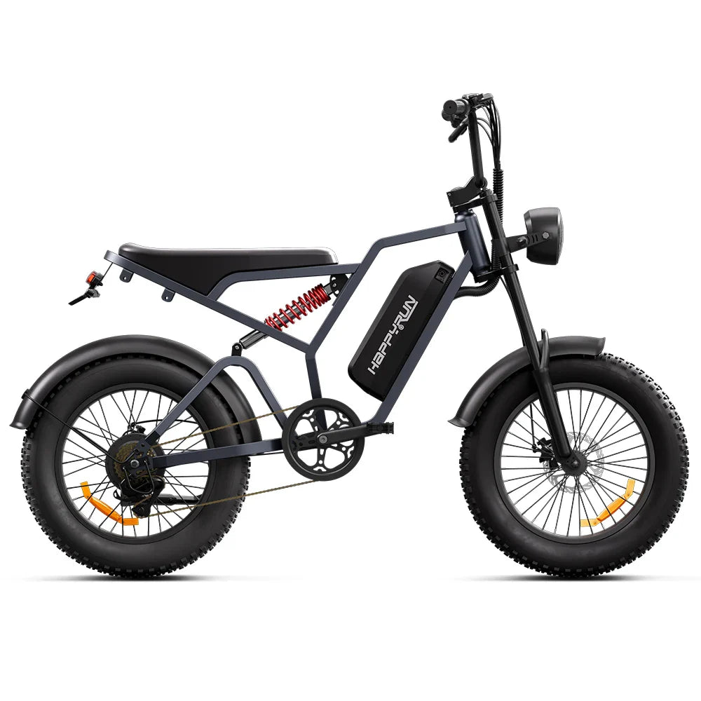 HKM-514963 Happyrun Tank G60Pro 2000W Off-Road Electric Bike with Fat Tires 20x4.0 and Max Speed of 60 km/h