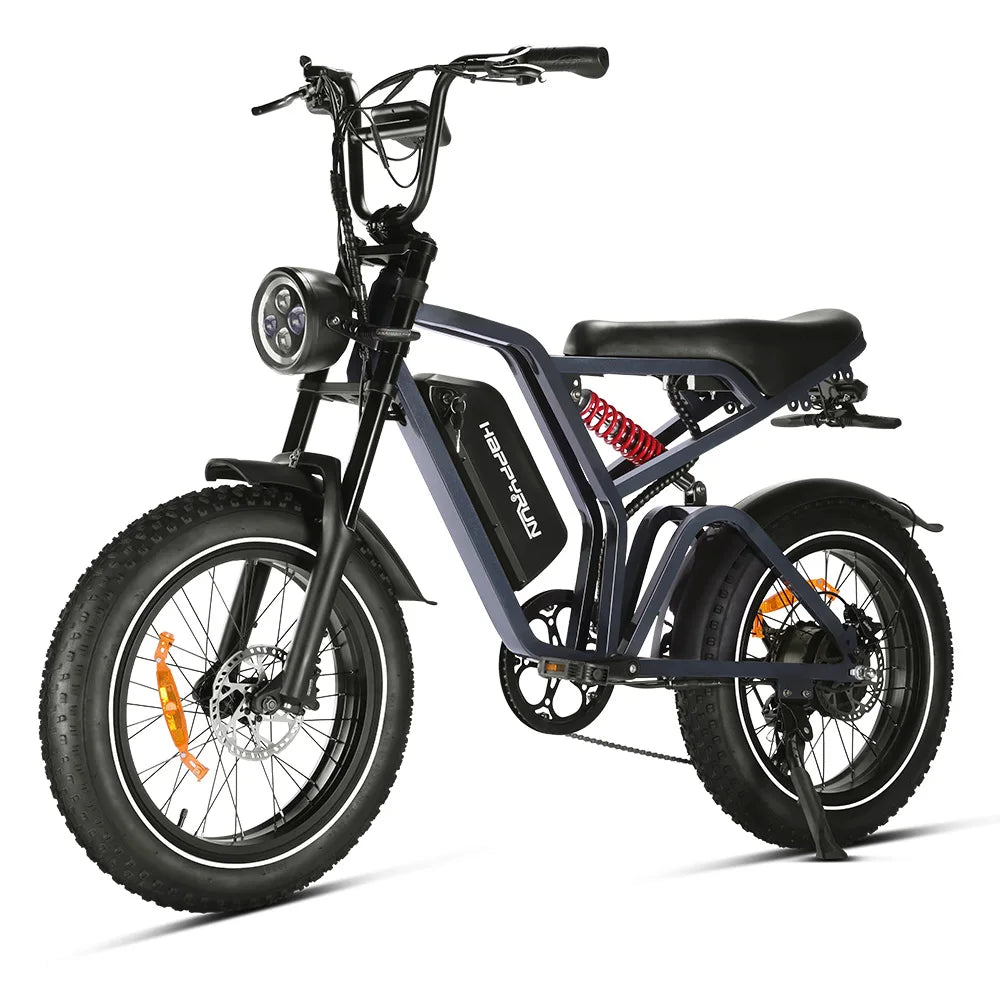 HKM-514963 Happyrun Tank G60Pro 2000W Off-Road Electric Bike with Fat Tires 20x4.0 and Max Speed of 60 km/h
