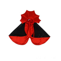 HKM-5149757 Vampire Pet Cloak Costume for Small Dogs, Cats, and Kittens - Soft Plush Halloween Outfit