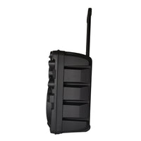HKM-515027 12 Inch Portable Speaker with RGB LED Lights, Bluetooth, USB, TF, FM, and Karaoke Function
