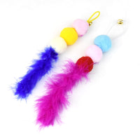 HKM-5150397 Feather Bell Replacement Heads for Cat Teasers - Various Sizes and Materials Available
