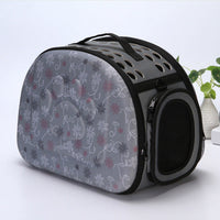 HKM-5151805 Collapsible Portable Pet Carrier for Dogs and Cats - Folding Soft-Sided Travel Crate with Zipper Closure