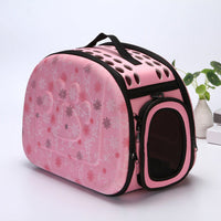 HKM-5151805 Collapsible Portable Pet Carrier for Dogs and Cats - Folding Soft-Sided Travel Crate with Zipper Closure