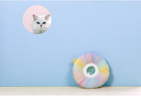 HKM-5152957 Rainbow Gradient Soft Waterproof Headgear for Pets - Sterilization Ring for Cats and Small Dogs