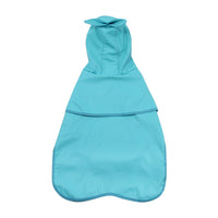 HKM-5153725 Waterproof PU Dog Raincoat with Transparent Brim - Sizes M to 4XL in Blue