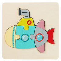 HKM-515475 3D Animal Snap Puzzle Jigsaw Board Toy for Children's Early Learning and Development