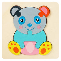 HKM-515475 3D Animal Snap Puzzle Jigsaw Board Toy for Children's Early Learning and Development