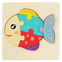 HKM-515475 3D Animal Snap Puzzle Jigsaw Board Toy for Children's Early Learning and Development