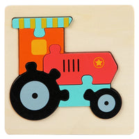 HKM-515475 3D Animal Snap Puzzle Jigsaw Board Toy for Children's Early Learning and Development