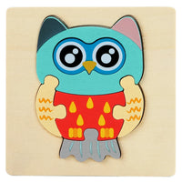 HKM-515475 3D Animal Snap Puzzle Jigsaw Board Toy for Children's Early Learning and Development