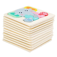 HKM-515475 3D Animal Snap Puzzle Jigsaw Board Toy for Children's Early Learning and Development