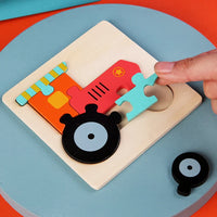 HKM-515475 3D Animal Snap Puzzle Jigsaw Board Toy for Children's Early Learning and Development