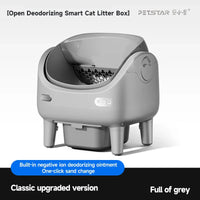 HKM-515475 Automatic Self-Cleaning Cat Litter Box - Eco-Friendly Square Design, Large Capacity ABS Plastic, Travel & Comfort