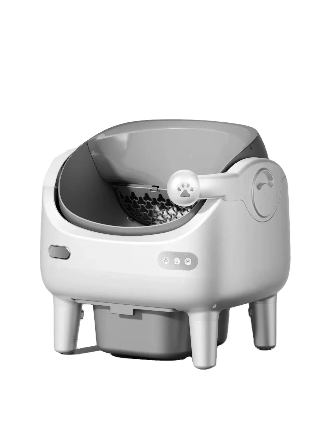 HKM-515475 Automatic Self-Cleaning Cat Litter Box - Eco-Friendly Square Design, Large Capacity ABS Plastic, Travel & Comfort