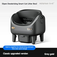 HKM-515475 Automatic Self-Cleaning Cat Litter Box - Eco-Friendly Square Design, Large Capacity ABS Plastic, Travel & Comfort