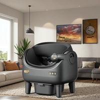 HKM-515475 Automatic Self-Cleaning Cat Litter Box - Eco-Friendly Square Design, Large Capacity ABS Plastic, Travel & Comfort