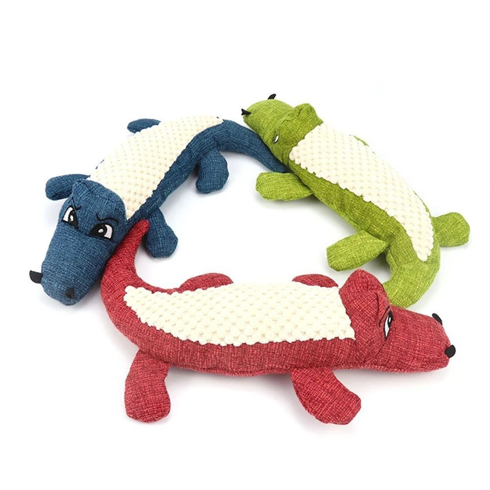 HKM-5155005 Plush Bite-Resistant Dog Toy with Squeaker for Molar Chewing – Ideal for All Breeds