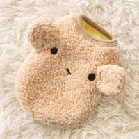 HKM-5155901 Cozy Bear Vest for Pets - Warm Granular Velvet Outfit for Cats and Small Dogs in Multiple Sizes