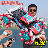 HKM-515603 Alloy Drift RC Stunt Car with Gesture Control and LED Lights - 6 Channel Remote Control Truck