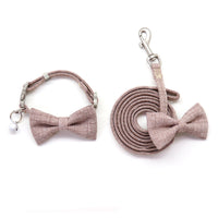 HKM-5157309 Adjustable Cotton Dog Collar with Bow Tie - Soft and Comfortable for All Dogs