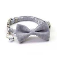 HKM-5157309 Adjustable Cotton Dog Collar with Bow Tie - Soft and Comfortable for All Dogs