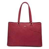 HKM-515731 Large Capacity Laptop Tote Handbag for Women - Vintage PU Leather Office Shoulder Bag