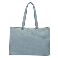 HKM-515731 Large Capacity Laptop Tote Handbag for Women - Vintage PU Leather Office Shoulder Bag